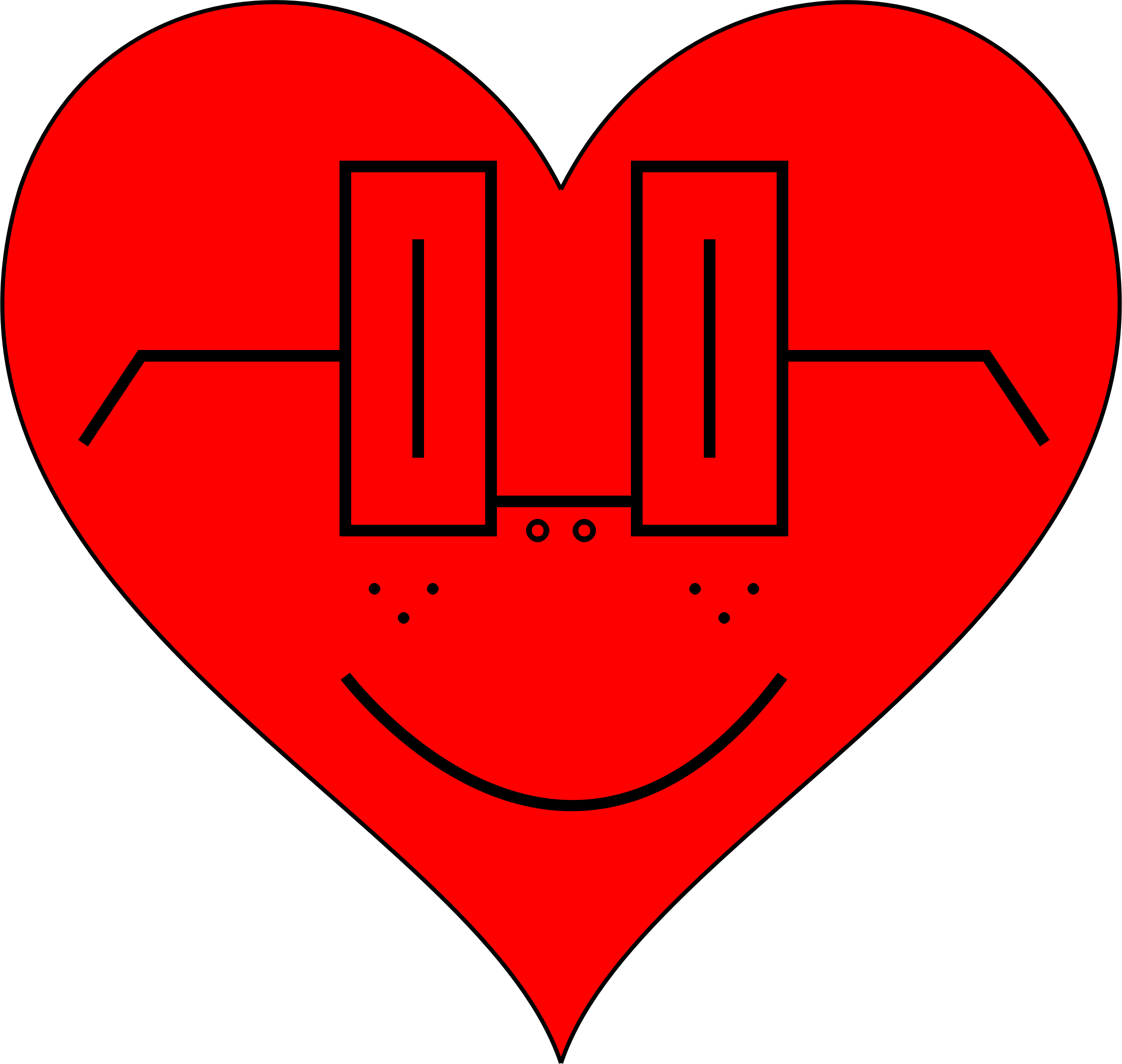 This Free Icons Png Design Of Heart Smiley Face (2310x2192), Png Download