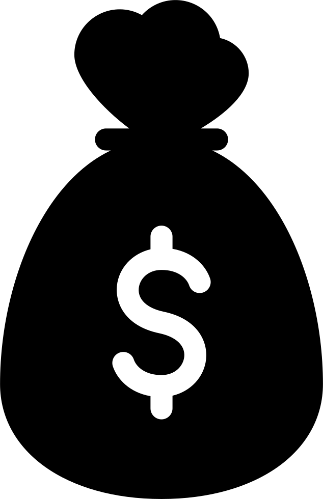 Dollars Bag - - Money Bag Vector Png (634x980), Png Download