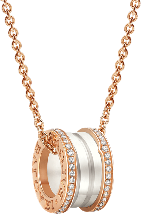 Imitation Bvlgari B - Bvlgari Necklace B Zero (850x850), Png Download