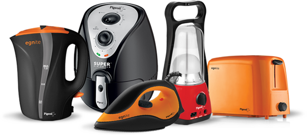 Experience The Joy Of Cooking In Every Meal - Pigeon Egnite Eg1000 1-litre Electric Kettle (black/orange) (600x266), Png Download