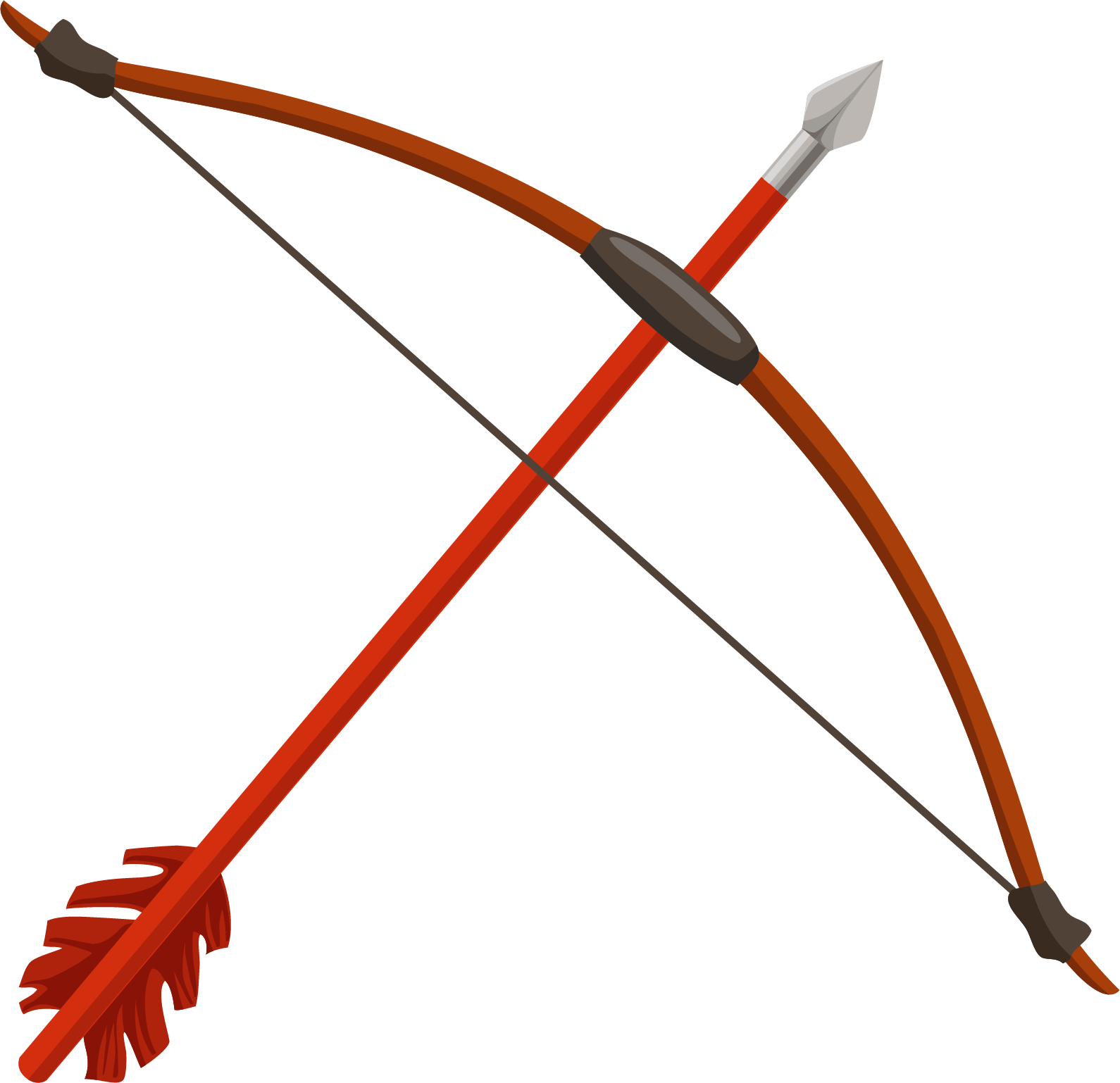 Vector Free Library And Material Picture Transprent - El Arco Y La Flecha (1590x1538), Png Download