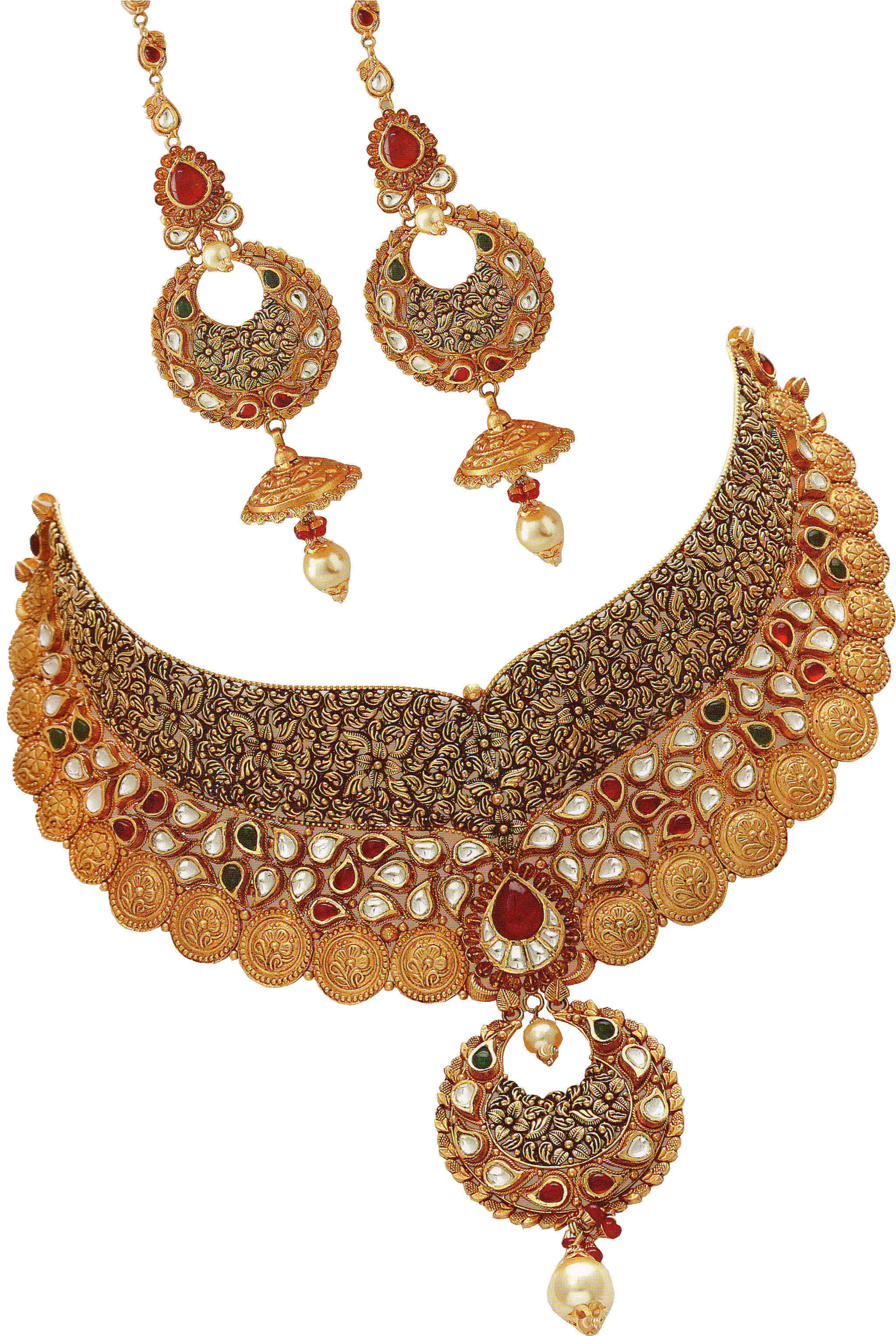 Gold Jewellery - Necklace (2466x3414), Png Download