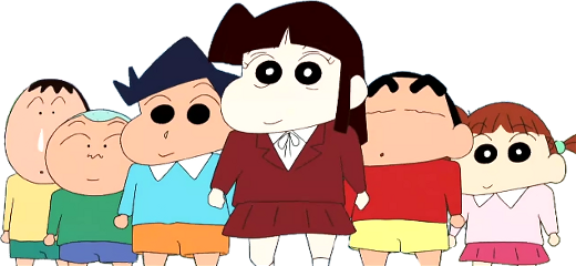 蜡笔小新shinchan Freetoedit - Shinchan Group (520x240), Png Download