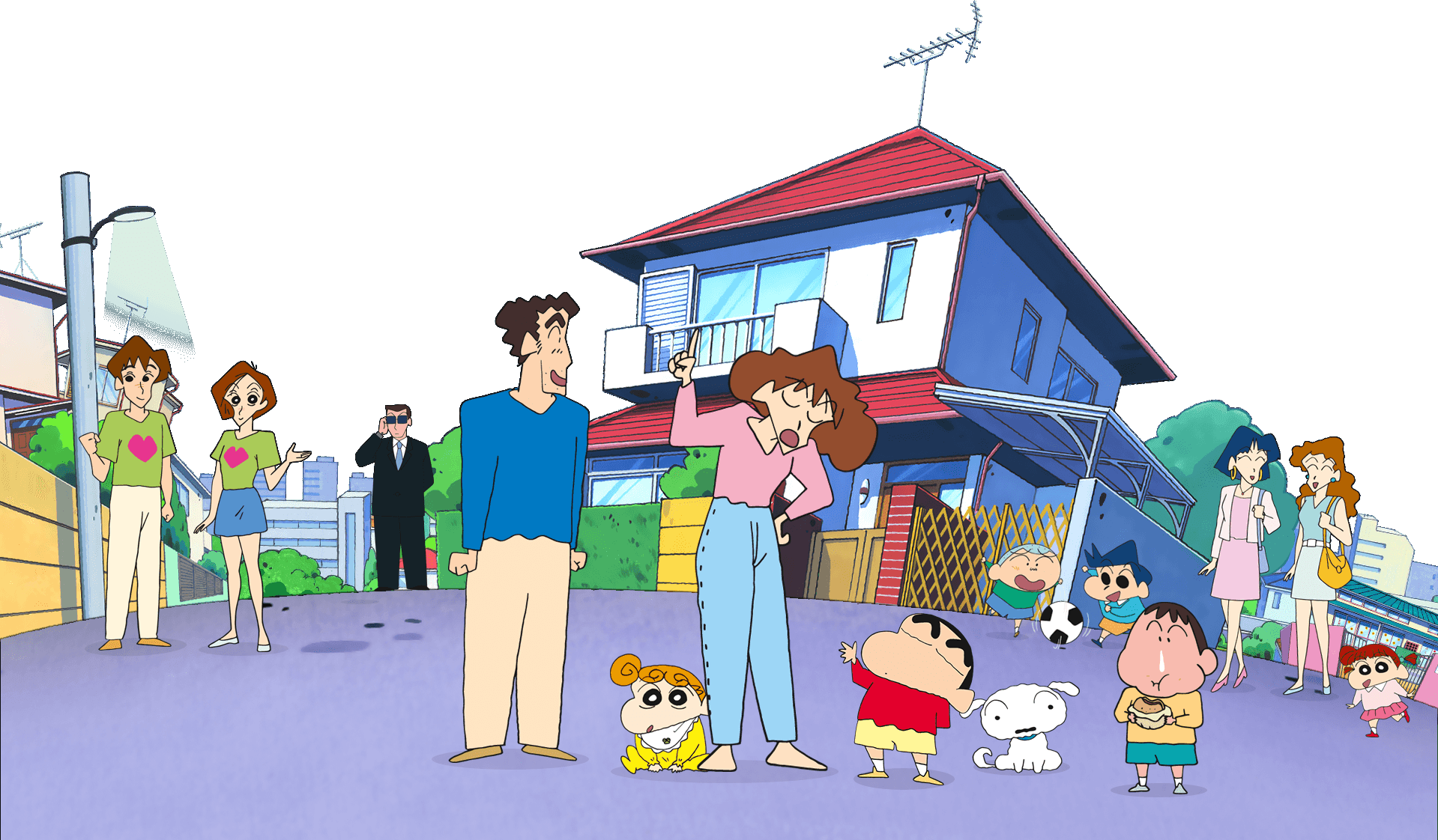 Podcast Shin-chan - Shin Chan Todos Los Personajes (1919x1122), Png Download