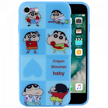 Fashionable 3d Crayon Shinchan Baby Cartoon Design - Apple Iphone 7 - 256 Gb - Silver - Unlocked (375x375), Png Download