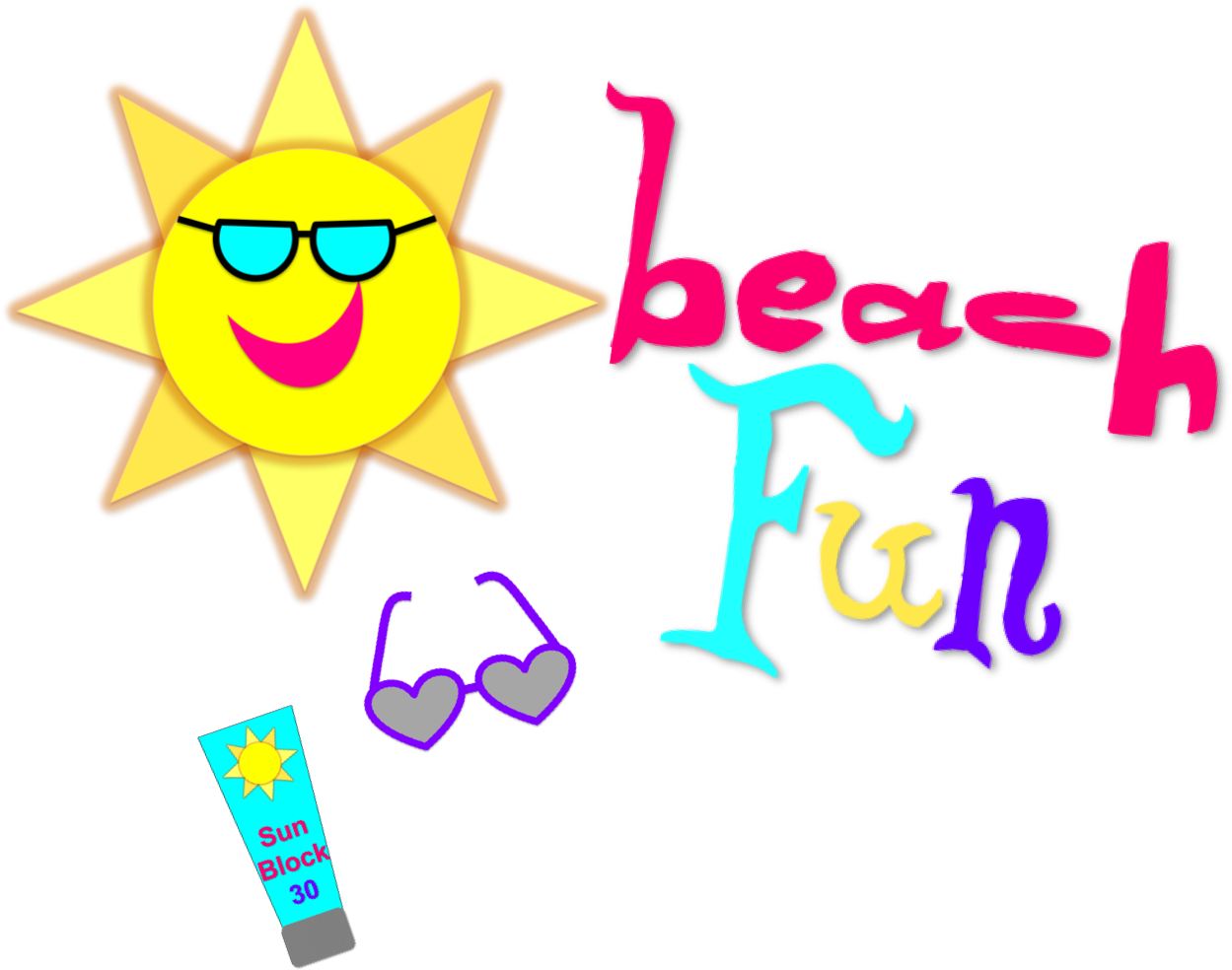 Sunshine Clipart Summer Fun - Clip Art (1313x999), Png Download