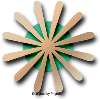 Indah Lubang Tiga Dimensi Kertas Bungaindah Lubang - Graphic Design (360x360), Png Download