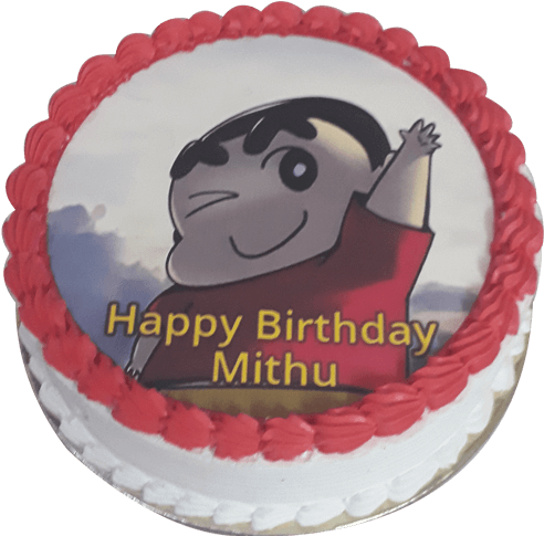 Shinchan Cake - Shin Chan Birthday Cake (500x500), Png Download