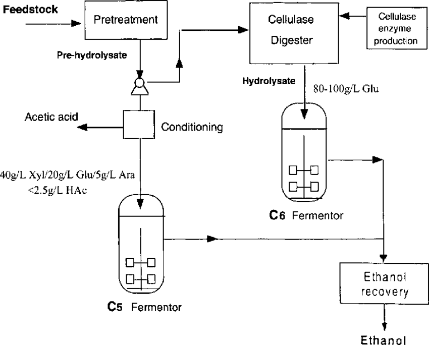 Revised Iogen Process Flow Diagram - Iogen Corporation (850x684), Png Download