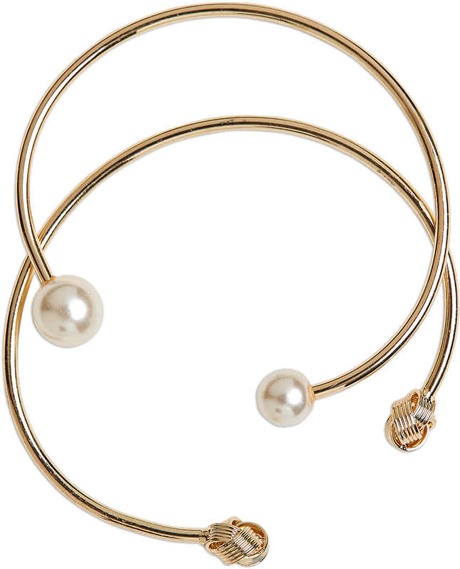 2-pack Bangles Yellow - Body Jewelry (888x888), Png Download