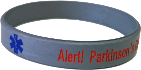 Parkinson's Disease Medical Id Alert Bracelet - Medical Identification Tag (640x418), Png Download