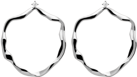 Akari Gold Earrings - Pd Paola 925 Sterling Silver Tokio Akari Ar01-068-u (480x480), Png Download