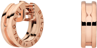 Zero1 Small Earrings In 18 Kt Rose Gold - Earring (440x343), Png Download
