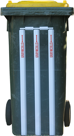 Gray-nicolls Cricket Bin Stumps - Gray Nicolls Wheelie Bin Stumps 27" (450x450), Png Download