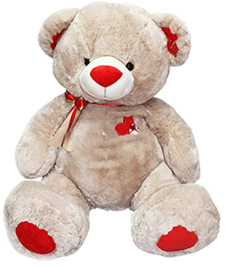 Valentine Plush - Valentine Bear Transparent (683x528), Png Download