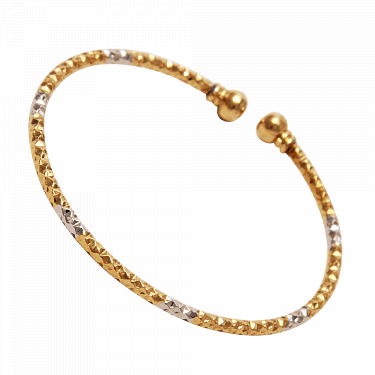 Nilanjan Arts 18k White And Gold Plated Simple Designed - Necklace (375x375), Png Download