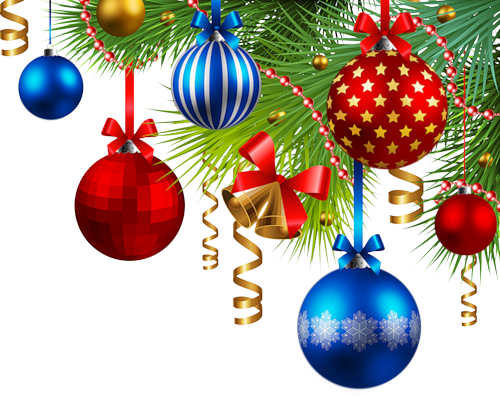 Картинки По Запросу Голубые И Синие Разделители Png - X Mas Decorations Png (500x396), Png Download