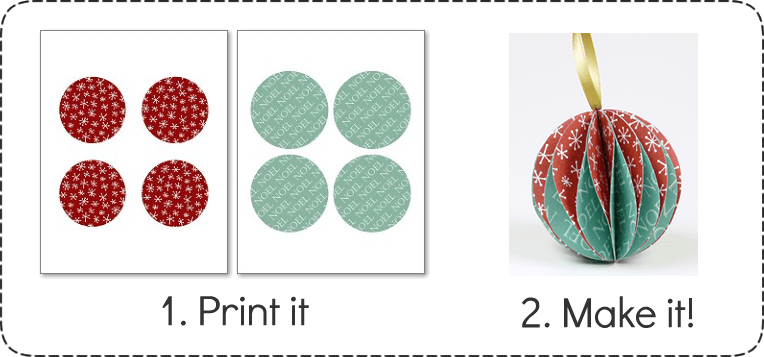 Make Christmas Ornaments - Make An Ornament Out Of Paper (764x357), Png Download