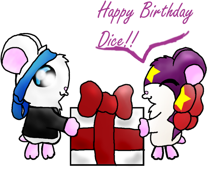 Gift Happy Birthday Dice By Lolly Pop Girl732 - Birthday (900x630), Png Download