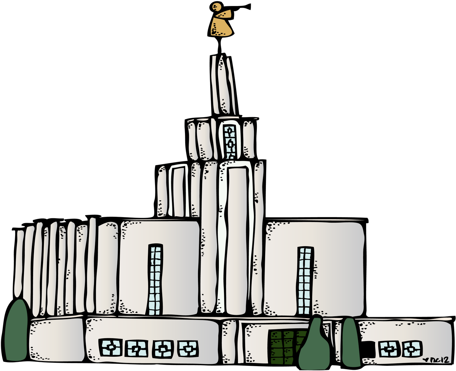 Clipart Gallery Hindu Symbol - Free Clipart Lds Temple (1600x1310), Png Download