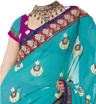 Saree Model Photo Frames - Traditional Indian Clothing Female (320x480), Png Download