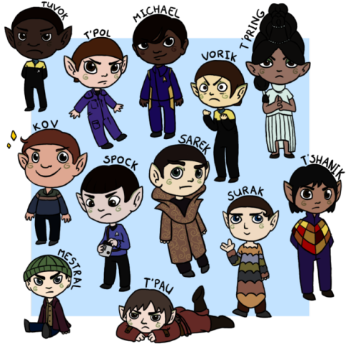 Just A Bunch Of Vulcans - Cartoon (500x500), Png Download