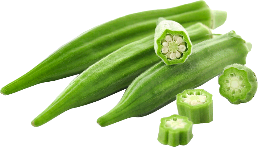 Lady Finger Png Transparent Image - Emerald Okra - 100 Seeds - Spineless (836x477), Png Download