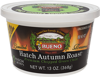 3 New Mexico Hatch Autumn Roast® Green Chile %name - Bueno Chopped Green Chile, Autumn Roast, Hot - 13 Oz (400x400), Png Download