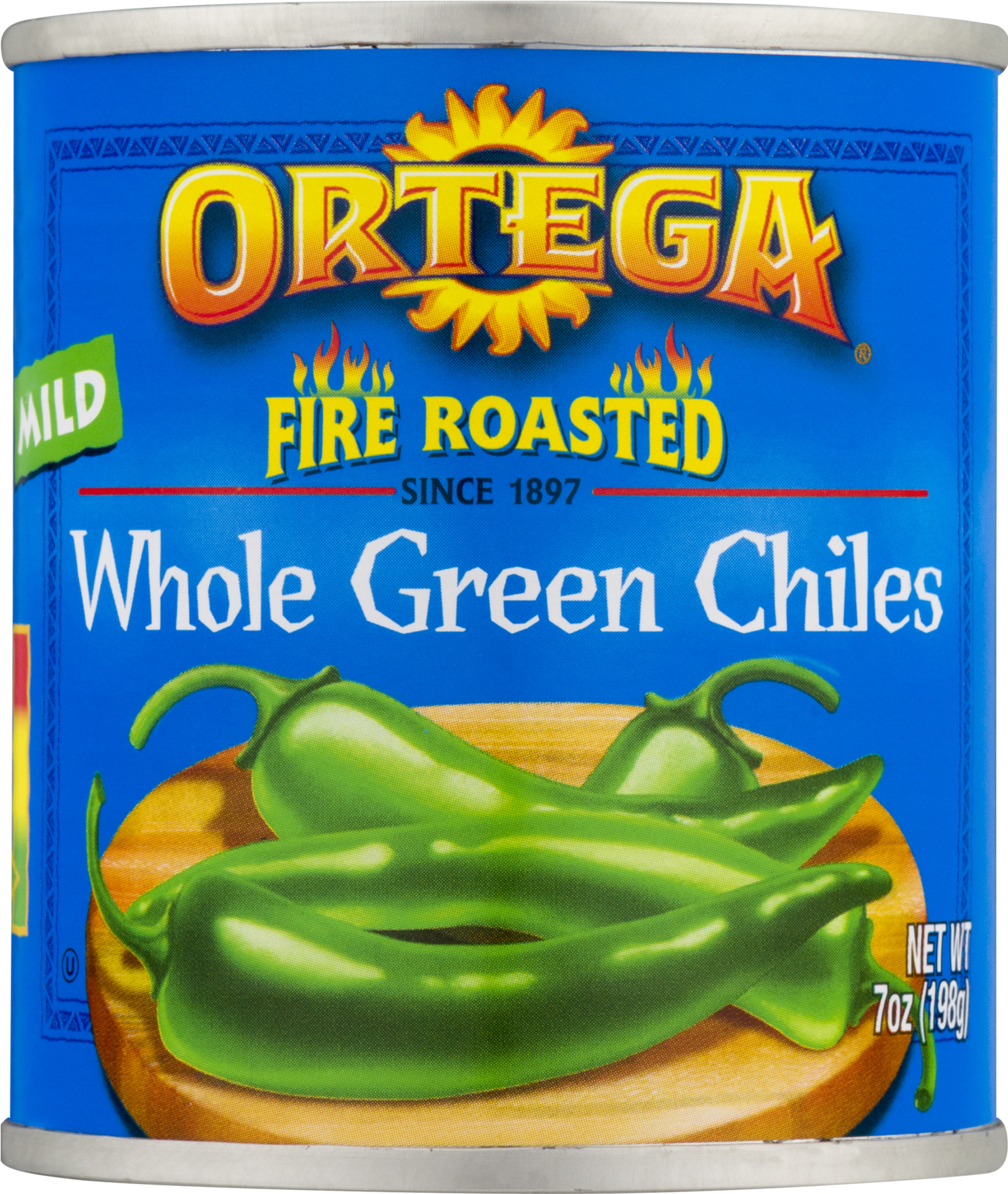 Ortega Diced Green Chilis - 7 Oz Can (1800x1800), Png Download