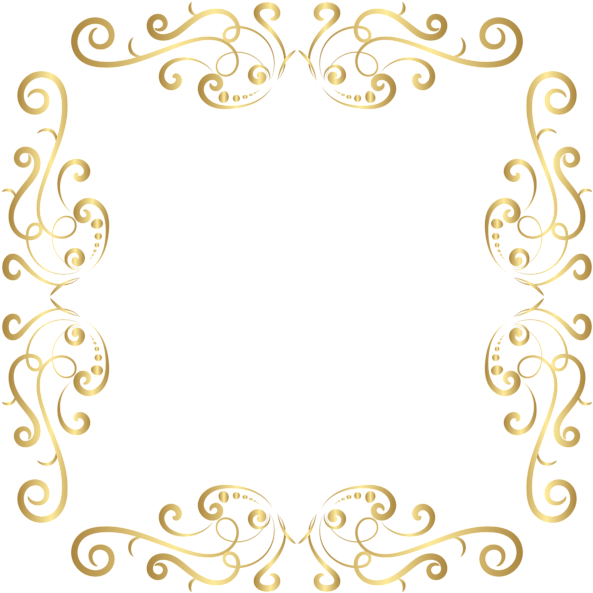 0, - Png Golden Borders Designs (600x600), Png Download