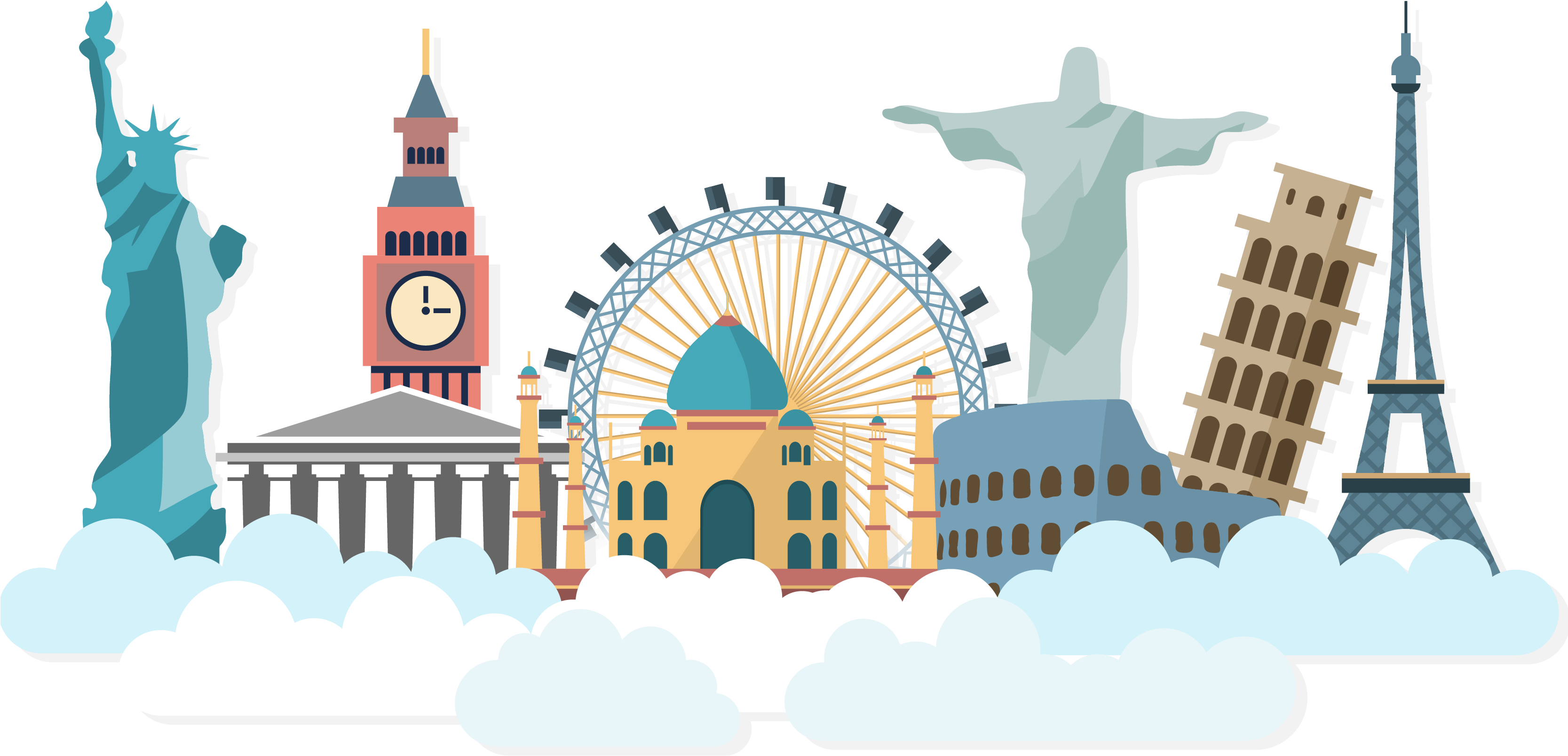 Travel Package Tour Monument Landmark Backpack - Holiday Travel Package Png (3333x3333), Png Download