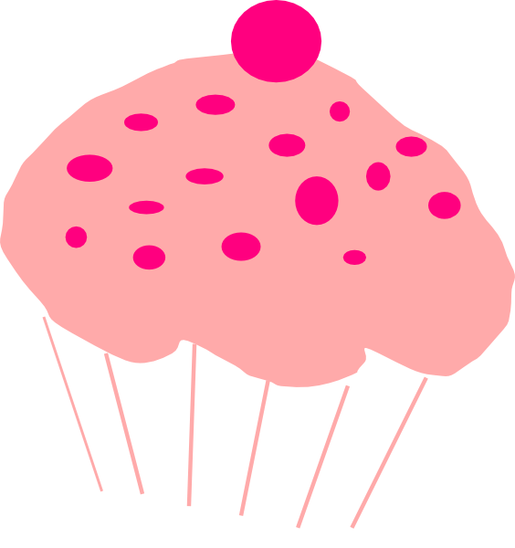 Codes For Insertion - Cupcake Animated Pink Png (564x600), Png Download