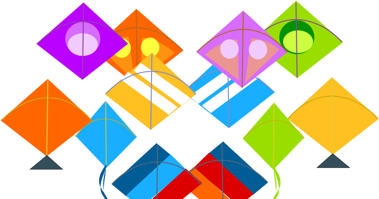 Basant Panchmi Kite Flying (800x420), Png Download