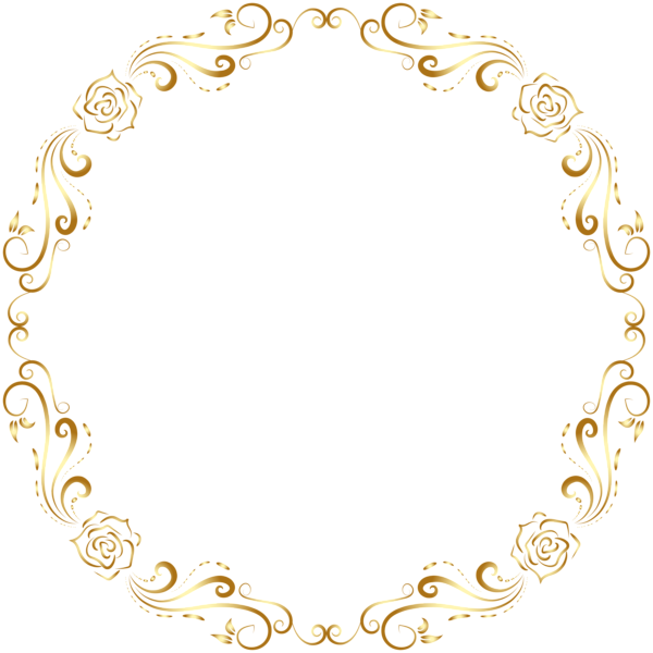 Etiquetas Redondas - Round Christmas Frame Png (600x600), Png Download