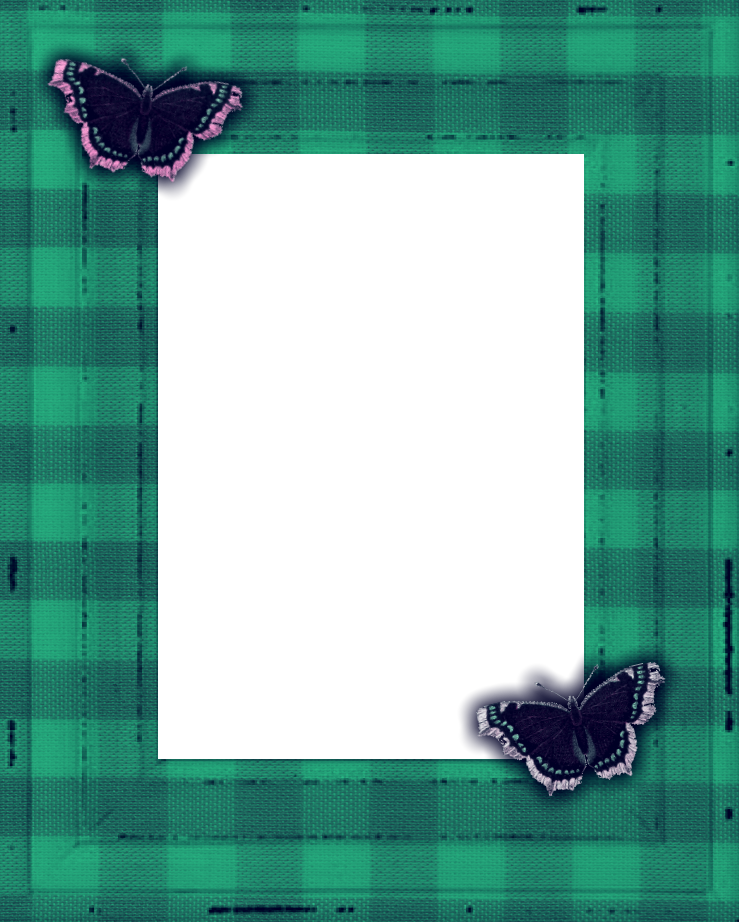 Green Frame - Png Format - Portable Network Graphics (740x923), Png Download