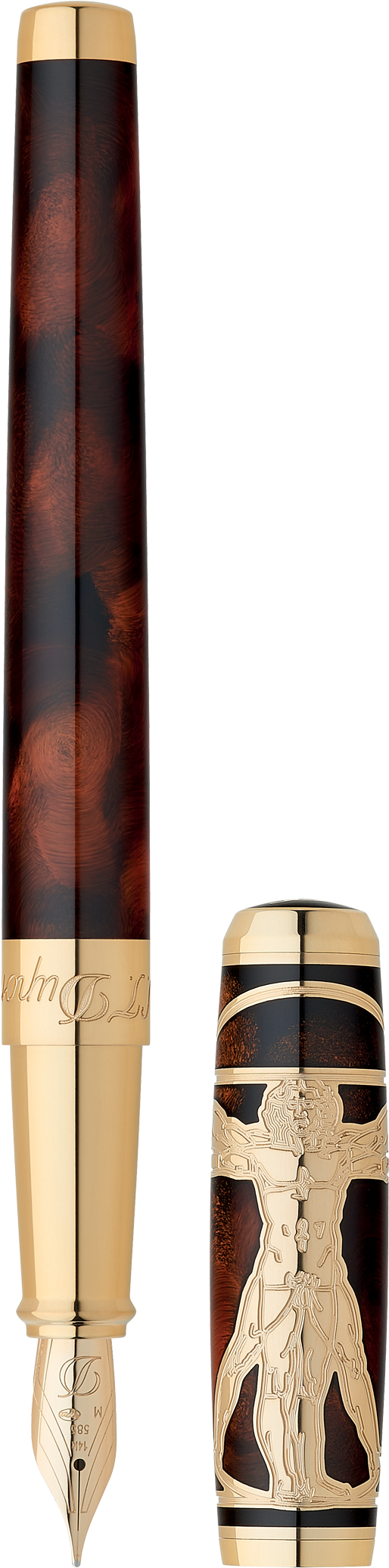 Classical Imagery Brought To Life With Our Fine Engraving - Dupont Limited Edition Prestige Leonardo Da Vinci Vitruvian (2362x2362), Png Download