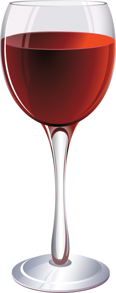 Glass Of Wine Sixty-four - Red Wine Glass Clipart (400x1007), Png Download
