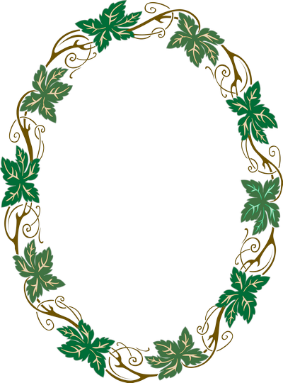 Floral Frame Png - کادر سیاه و سفید گل (400x540), Png Download