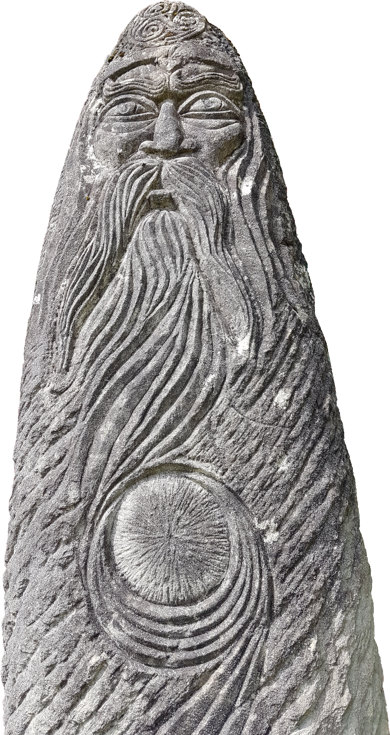 Keltenhaus - Stele - Carving (1337x2471), Png Download