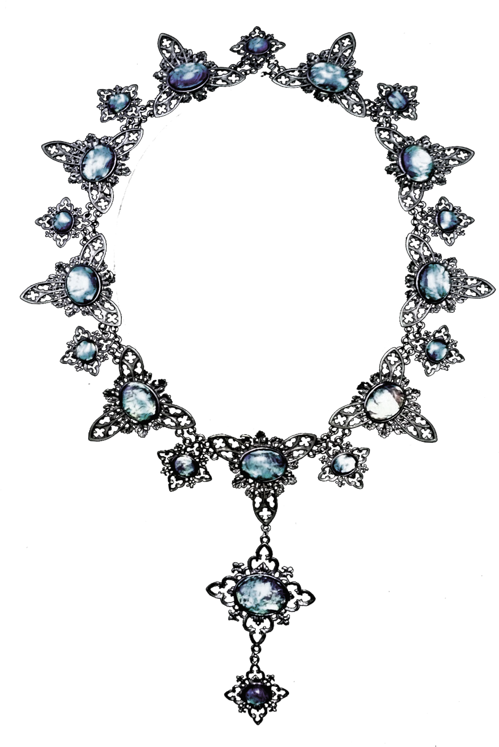 Opal Necklace - Jorhat (996x1491), Png Download