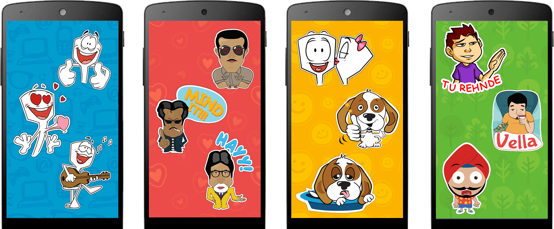 Hike Messenger Updated - Hike Messenger Love Stickers (1864x770), Png Download