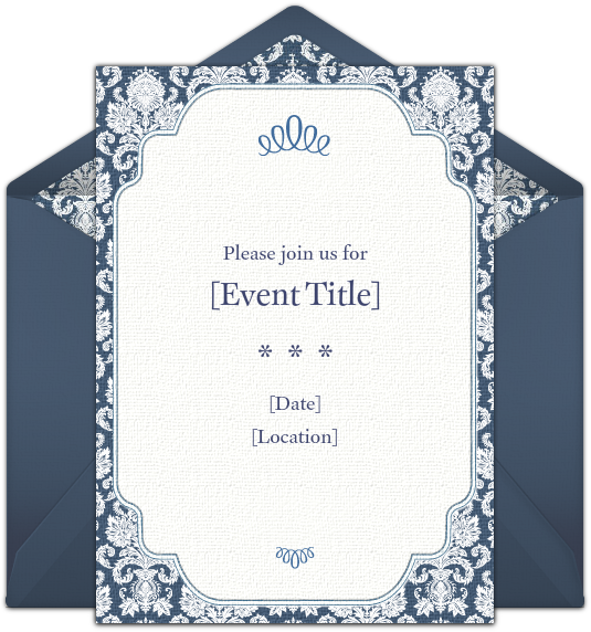 Formal Border Invitations - Paper (650x650), Png Download