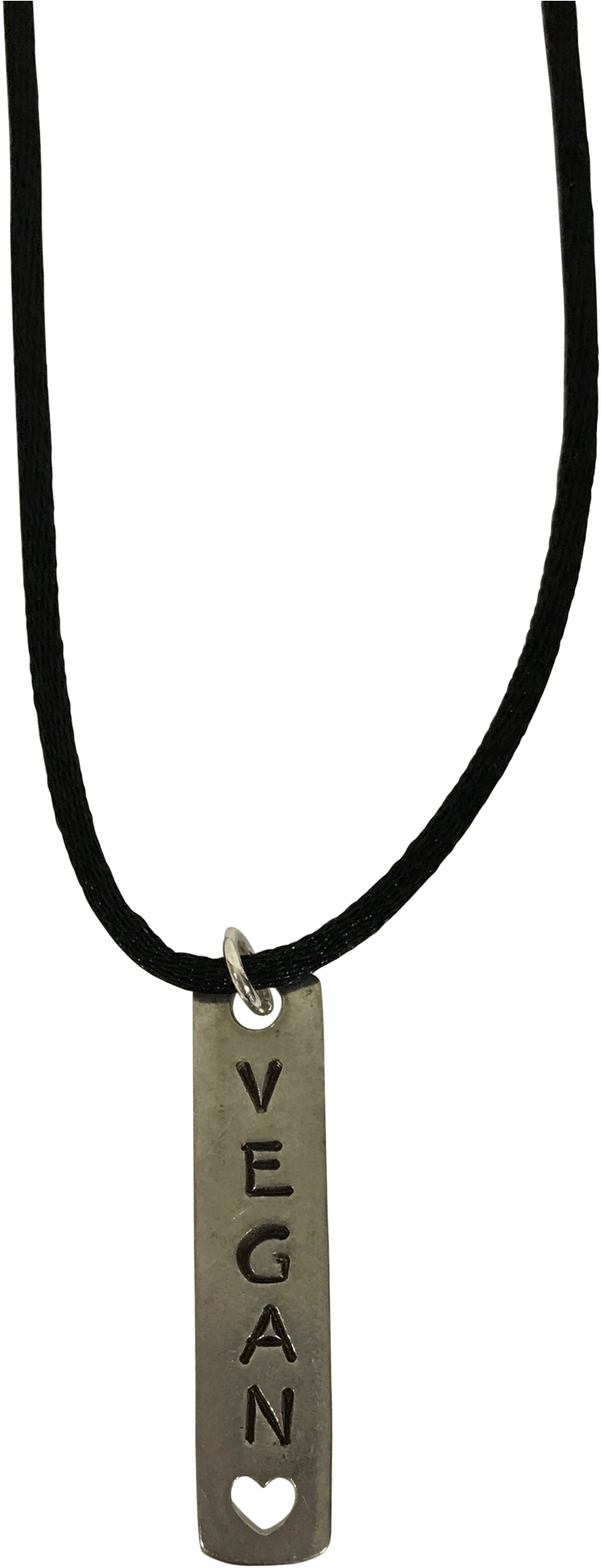 Vegan Silver Plated Pewter Charm Necklace-close Catskill - Pendant (2048x2048), Png Download