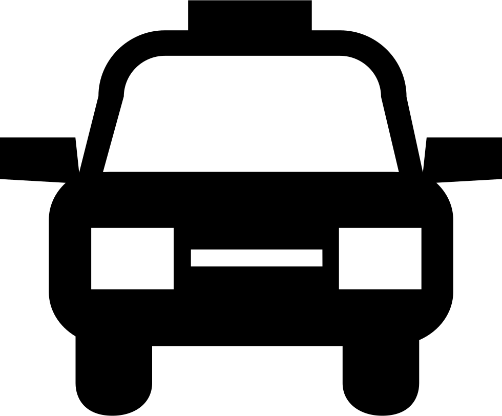 Frontal Cab Comments - Simbolo De Taxi (980x812), Png Download