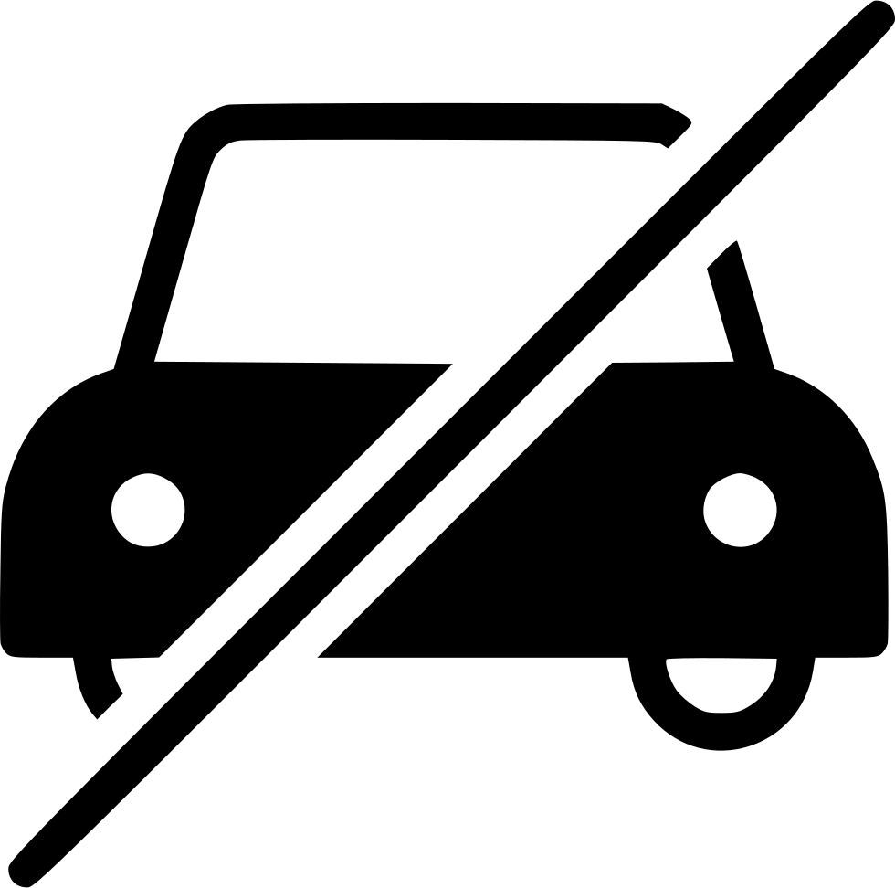 No Car Taxi Cab Vehicle Traffic Sign Comments - No Start Car Icon Png (980x972), Png Download
