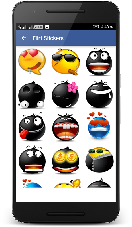 Stickers For Facebook Messenger For Android - Msn (504x900), Png Download