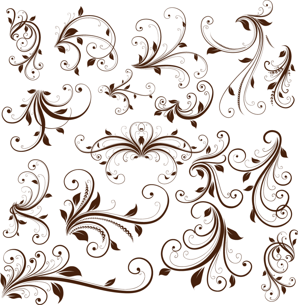 Decorative Png Image Transparent - Swirl Vector (1002x1024), Png Download