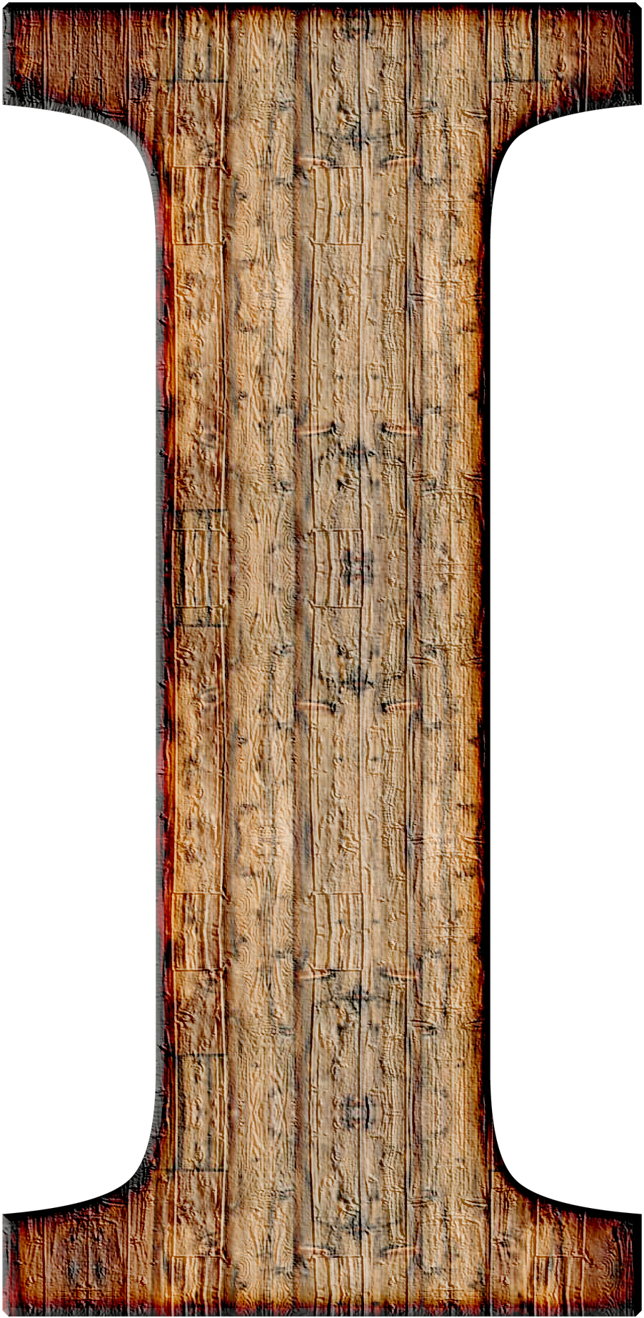 Letter I Wood Transparent (1044x1920), Png Download