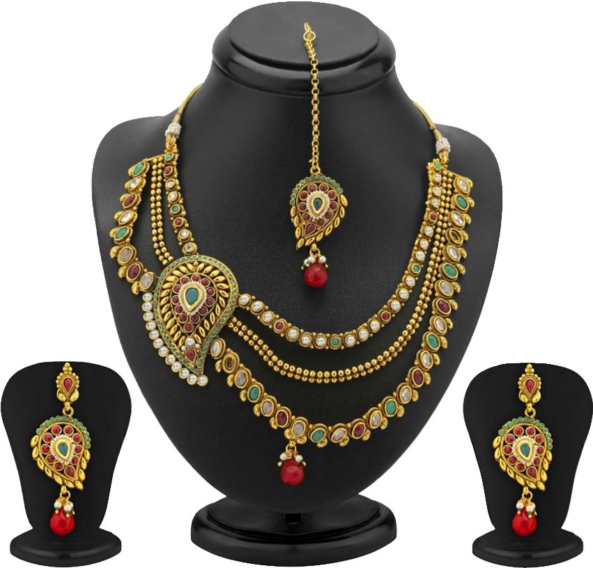 Jodha Akbar Necklace (620x726), Png Download