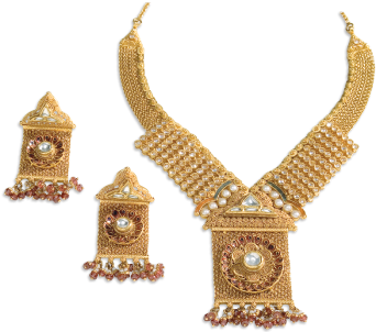 Gold Necklace Sets - Necklace (465x328), Png Download